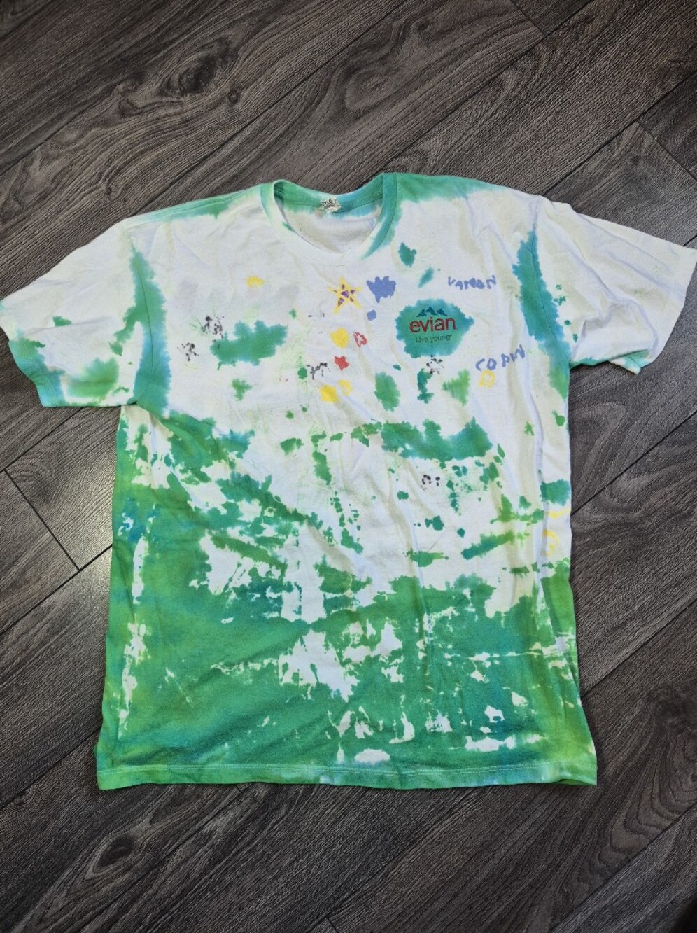Alstyle 100% Cotton Tie-Dye  T-Shirt Evian Promo!